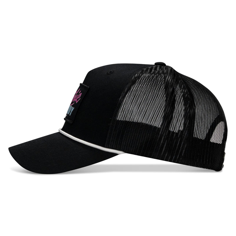 Load image into Gallery viewer, Hoochie Daddy Retro Script Classic 5 Panel Ripstop Rope Snapback Hat