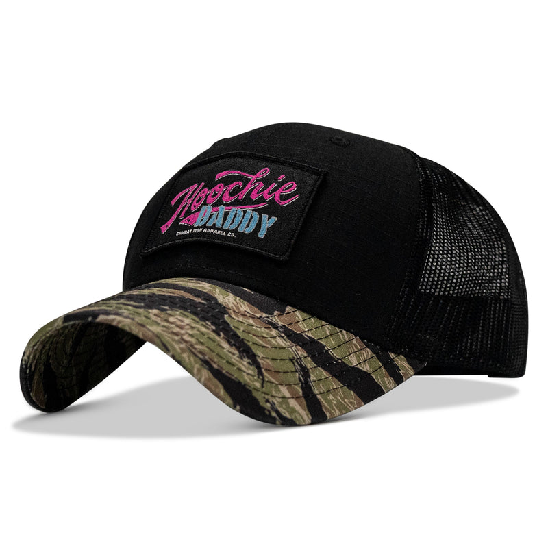 Load image into Gallery viewer, Hoochie Daddy Retro Script Patch Original Ripstop Snapback Hat