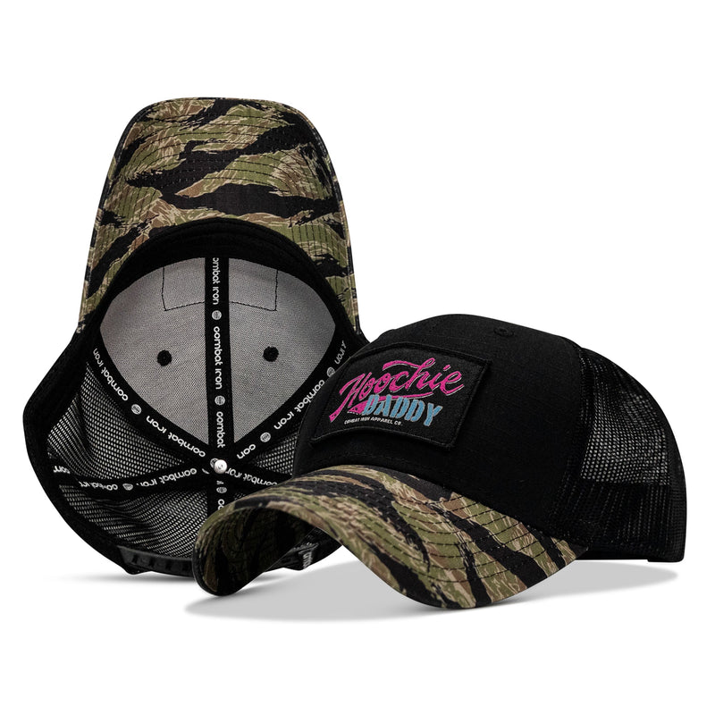 Load image into Gallery viewer, Hoochie Daddy Retro Script Patch Original Ripstop Snapback Hat