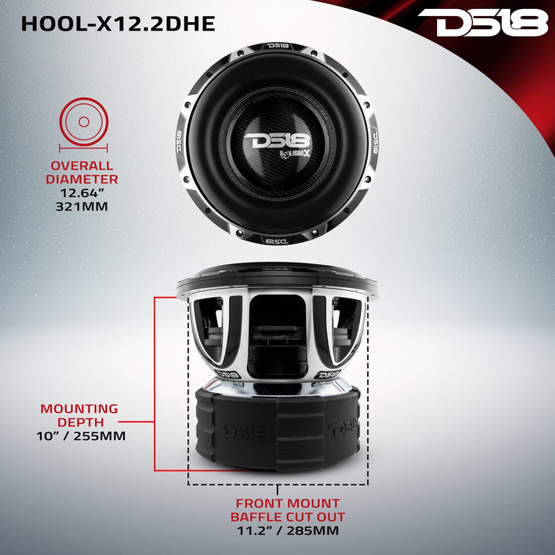 Load image into Gallery viewer, HOOLIGAN X 12" High Excursion Subwoofer 4000 Watts Rms 4" DVC 2-Ohm
