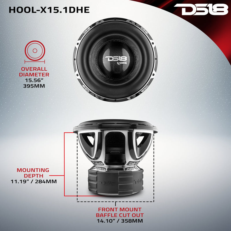 Load image into Gallery viewer, HOOLIGAN X 15" High Excursion Subwoofer 4000 Watts Rms 4" DVC 1-Ohm