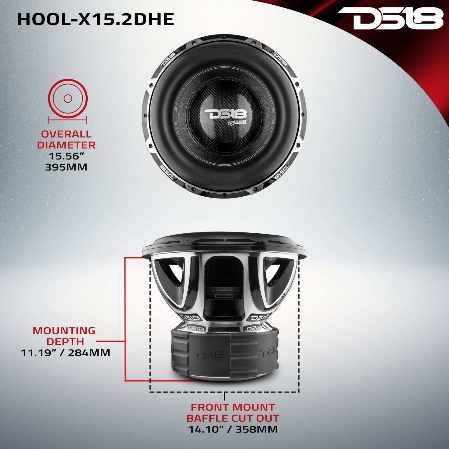 HOOLIGAN X 15" High Excursion Subwoofer 4000 Watts Rms 4" DVC 2-Ohm - Skoutley Outdoors LLC