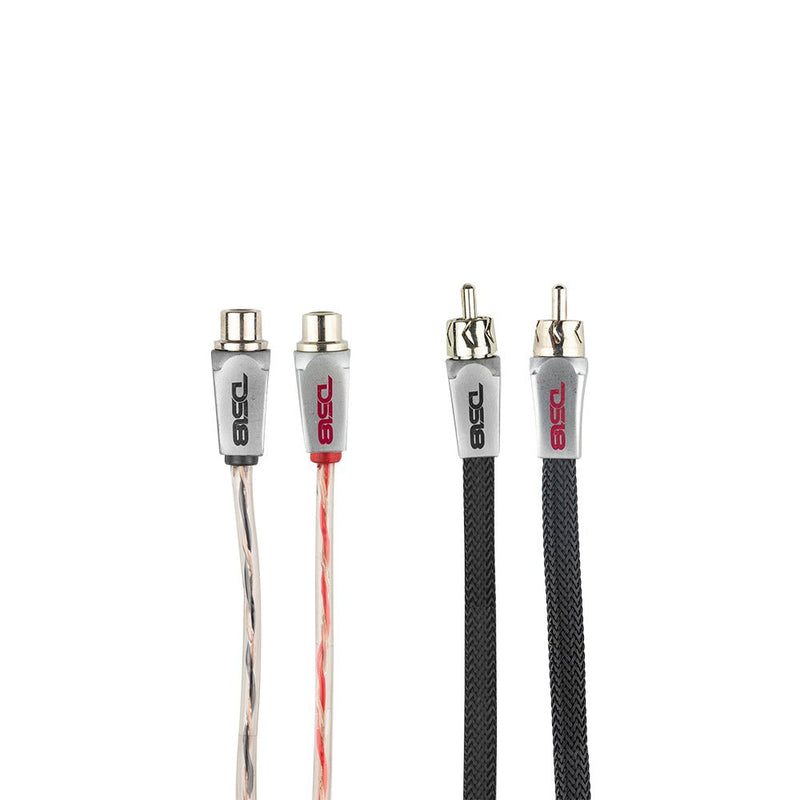 Load image into Gallery viewer, Level 3 RCA 100% Copper OFC Y Connector 2 FEMALE to 1 MALE - BLACK / RED Kit