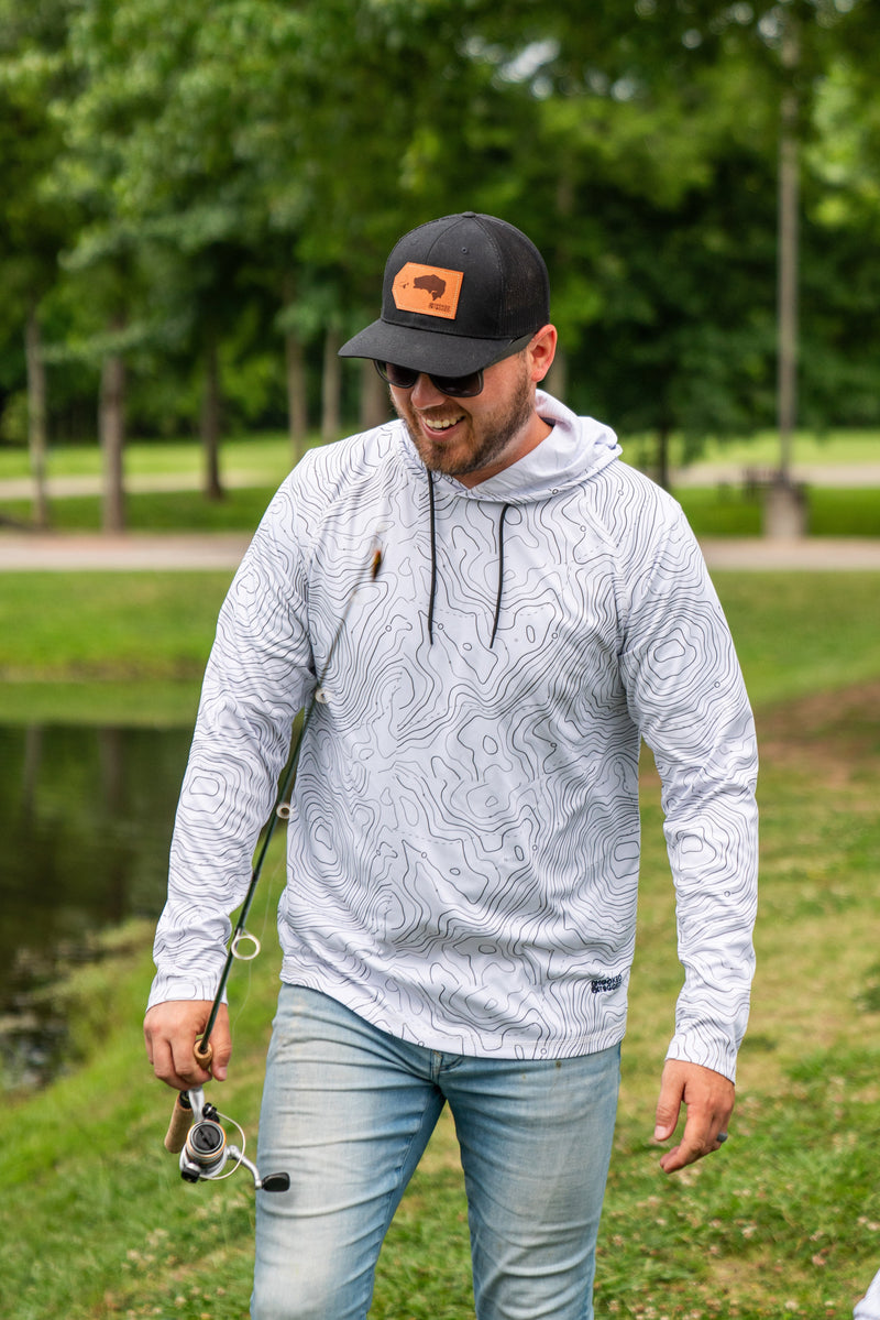 Load image into Gallery viewer, Men's Topographical Performance Hoodie