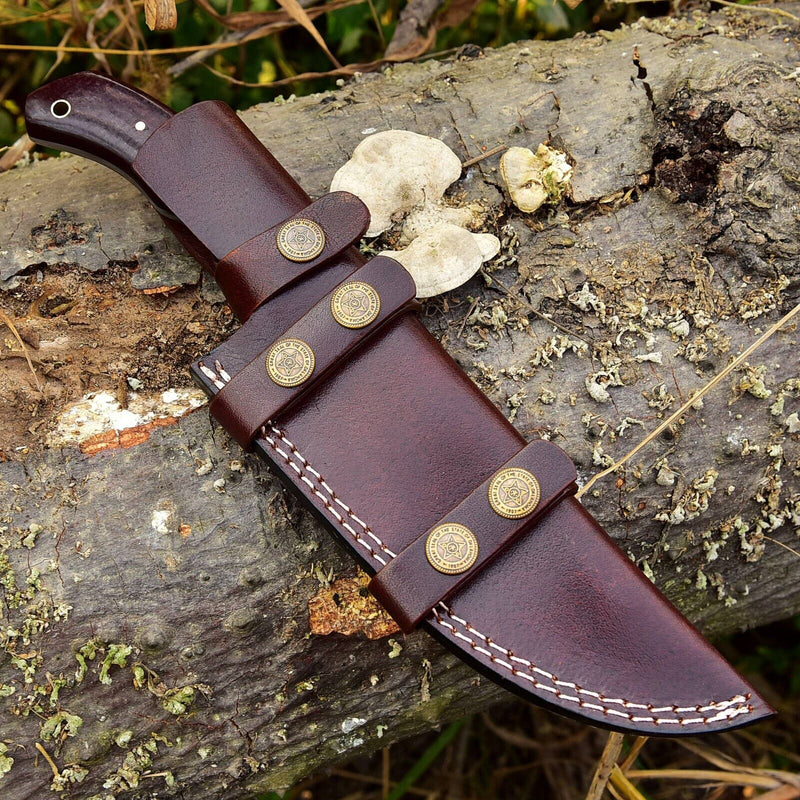 Load image into Gallery viewer, Custom Handmade 4.5-Inch Damascus Steel Skinning Knife with G10 Handle