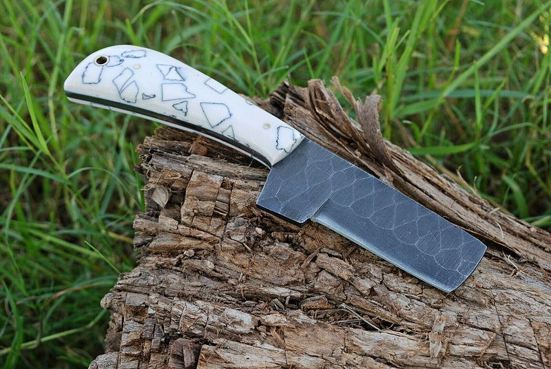 Load image into Gallery viewer, Custom Handmade Cowboy Bull Cutter Knives – 4" J2 Steel Blade