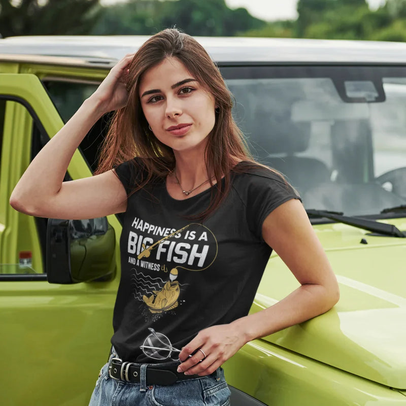 Load image into Gallery viewer, Happiness Is A Big Fish T-Shirt for Women