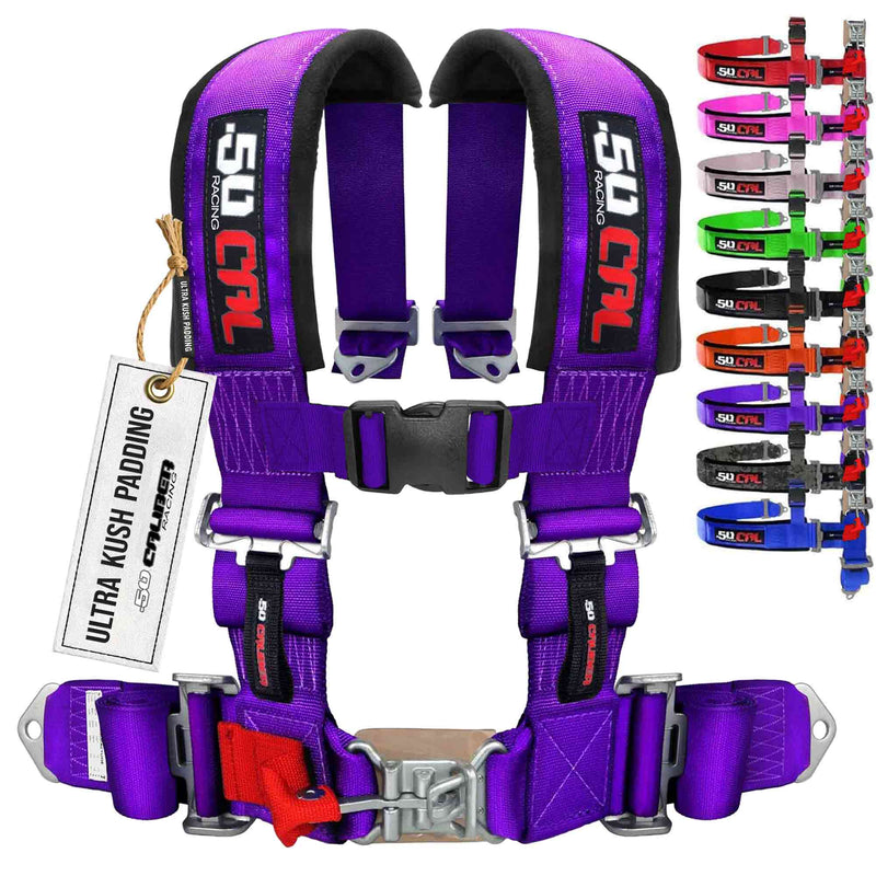 Load image into Gallery viewer, Pro Series 3" 4 point Latch Harness 50 Caliber Racing