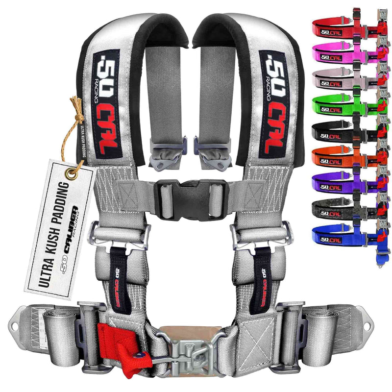 Load image into Gallery viewer, Pro Series 3" 4 point Latch Harness 50 Caliber Racing
