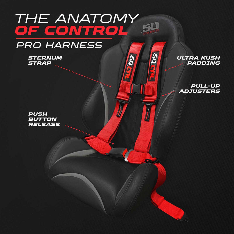 Load image into Gallery viewer, Pro Series 2" & 3" 4 point Harness with push button release