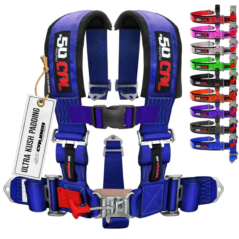 Load image into Gallery viewer, 2" 5 point Pro Series Latch Harness 50 Caliber Racing Harness