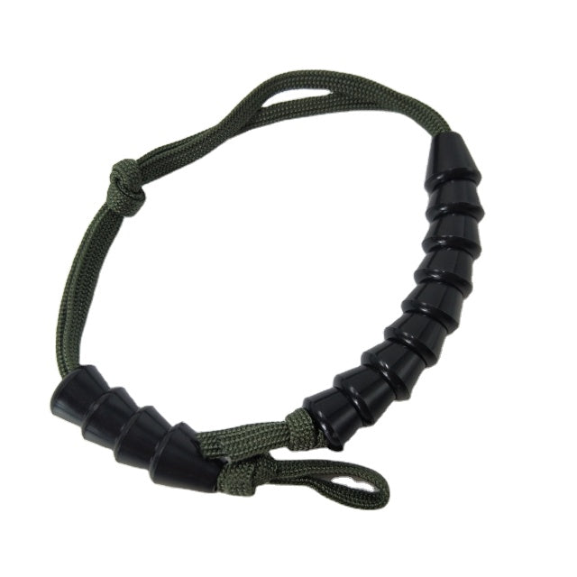 Load image into Gallery viewer, OD Green Military Pace Counter- Black Ranger Beads
