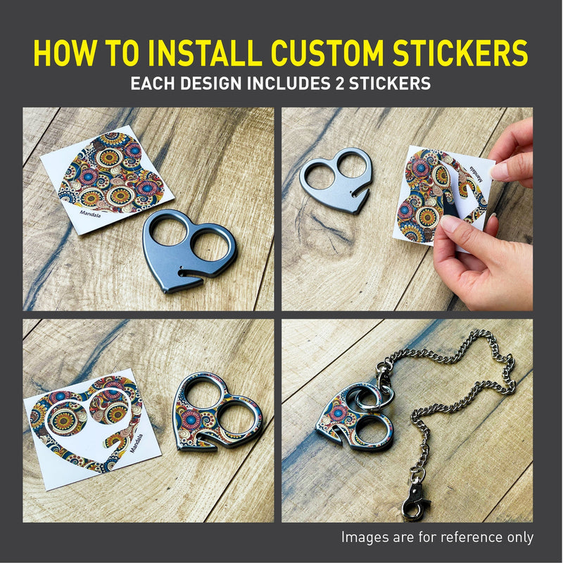 Load image into Gallery viewer, Emergency Escape Tool Keychain (Mandala)