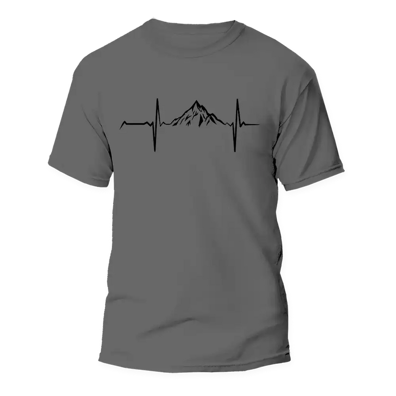 Load image into Gallery viewer, Mountain Hiking Heartbeat Unisex T-Shirt