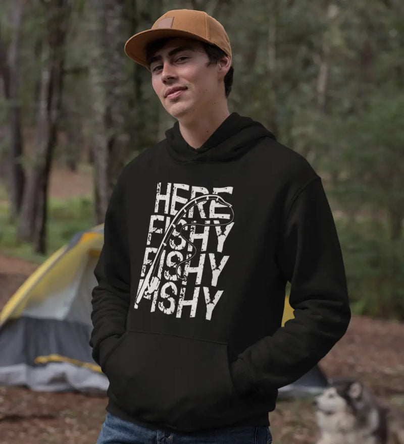 Load image into Gallery viewer, Here Fishy Fishy Unisex Hoodie