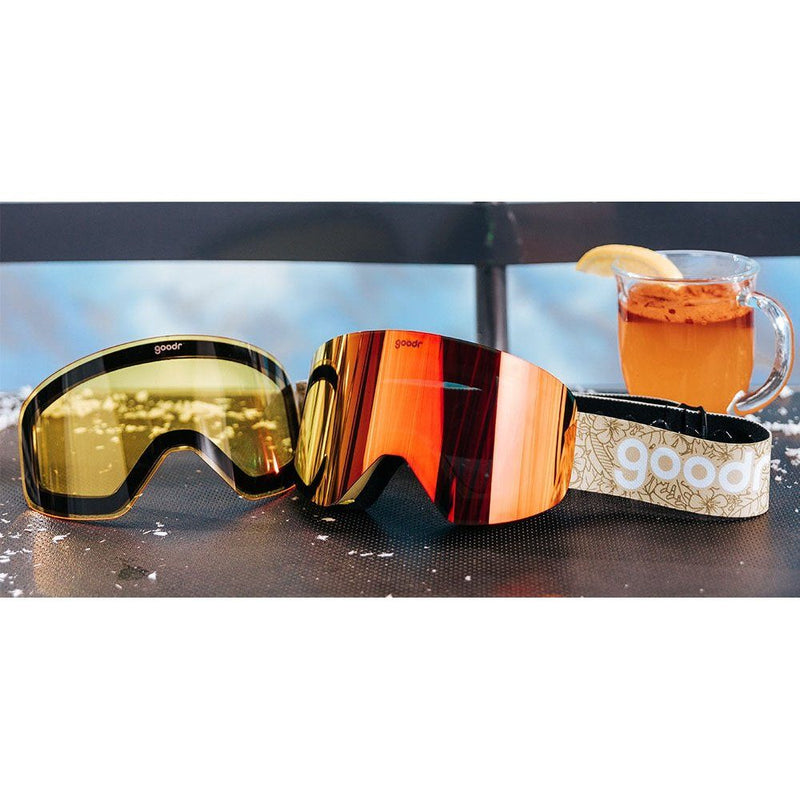 Load image into Gallery viewer, "Here For The Hot Toddies” SNOW G's Polarized Goggles