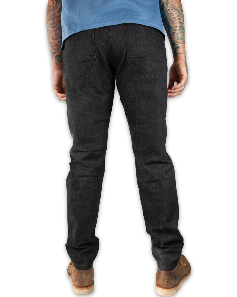 Load image into Gallery viewer, Hideout Denim Taper Fit Pants - Black