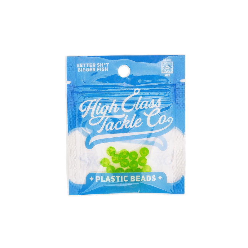 Load image into Gallery viewer, Clear Slime Green 6MM Beads (20pack)