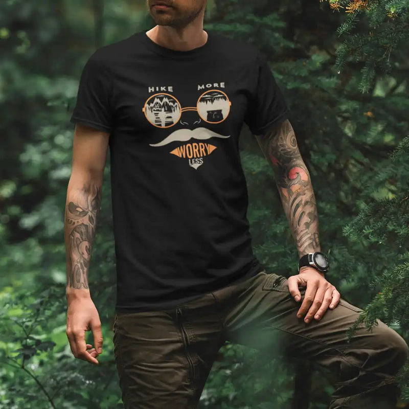 Load image into Gallery viewer, Hike More Worry Less Man T-Shirt