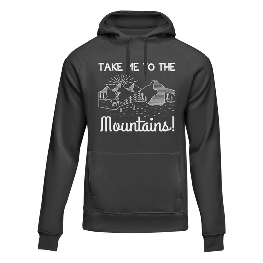 Hiking Take Me To The Mountains Adult Fleece Hooded Sweatshirt
