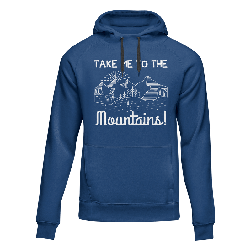 Load image into Gallery viewer, Hiking Take Me To The Mountains Adult Fleece Hoodie