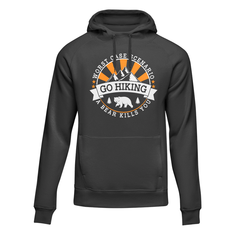 Load image into Gallery viewer, Hiking Worst Case Scenario Adult Fleece Hoodie