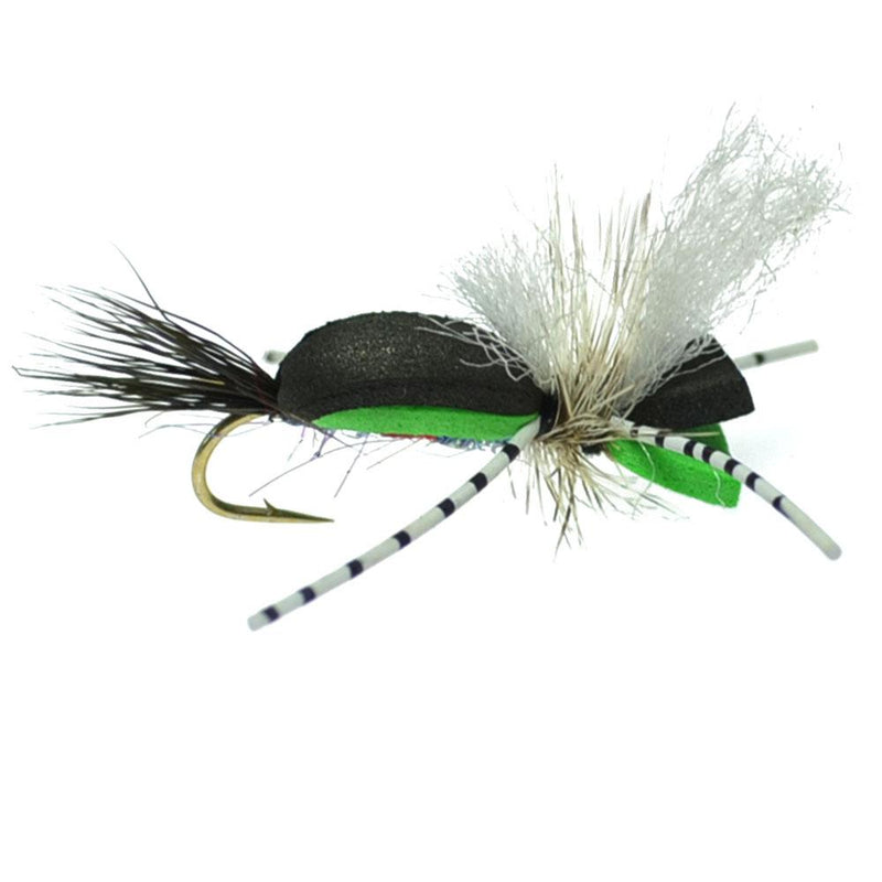 Load image into Gallery viewer, Hippie Stomper Size 14 Sampler - 4 Flies Foam Body Grasshopper Dry Fly