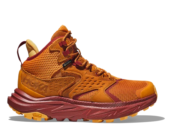 Women's Hoka Anacapa 2 Mid GTX, Amber Haze/Sherbet, 6 B Medium - Skoutley Outdoors LLC