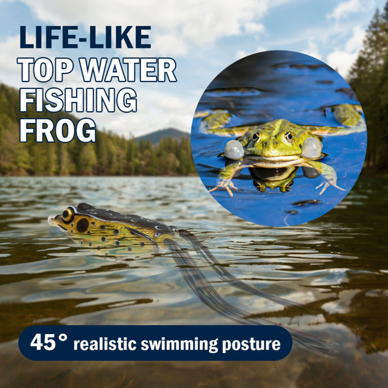 Load image into Gallery viewer, Reaction Tackle 2.5" Hollow Body Frogs / 2-Pack