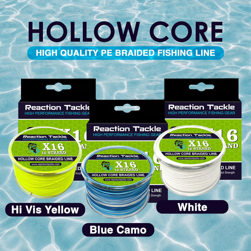 Load image into Gallery viewer, Reaction Tackle Hollow Core - 16 Strand Braided Fishing Line