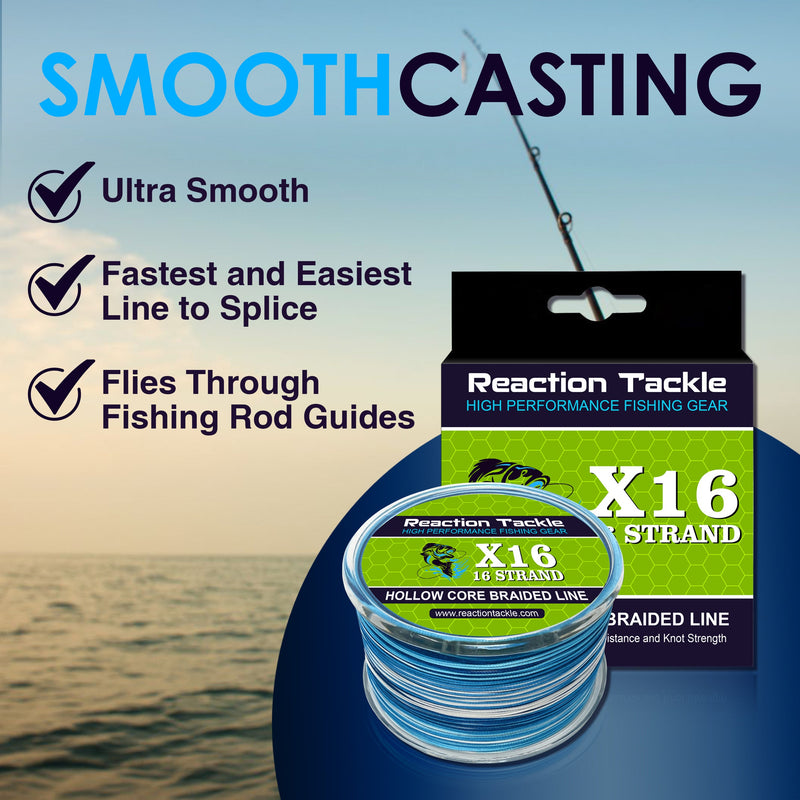 Load image into Gallery viewer, Reaction Tackle Hollow Core - 16 Strand Braided Fishing Line