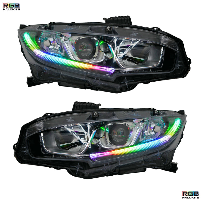 Load image into Gallery viewer, Honda Civic Multicolor Flow Series DRL Boards (2016-2021)