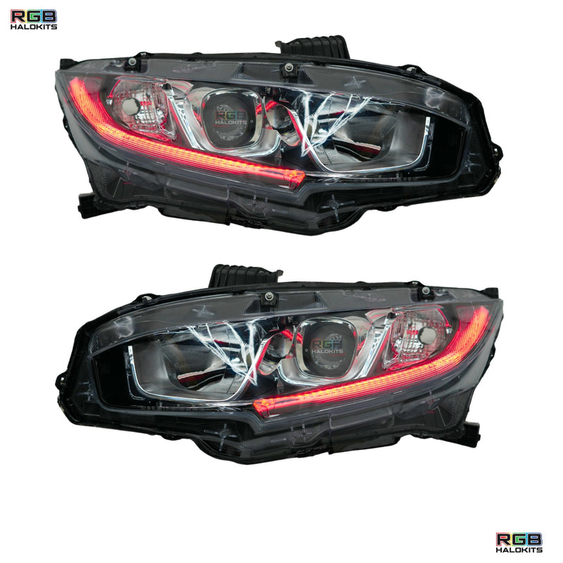 Load image into Gallery viewer, Honda Civic Multicolor Flow Series DRL Boards (2016-2021)