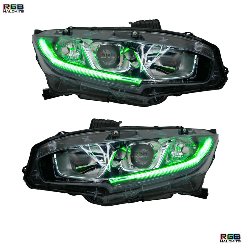 Load image into Gallery viewer, Honda Civic Multicolor Flow Series DRL Boards (2016-2021)