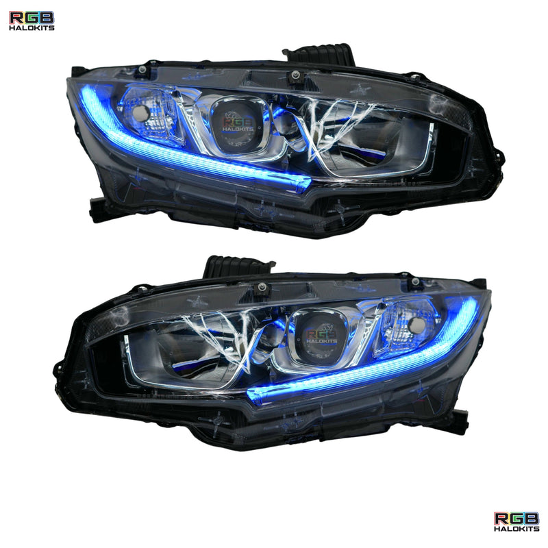 Load image into Gallery viewer, Honda Civic Multicolor Flow Series DRL Boards (2016-2021)