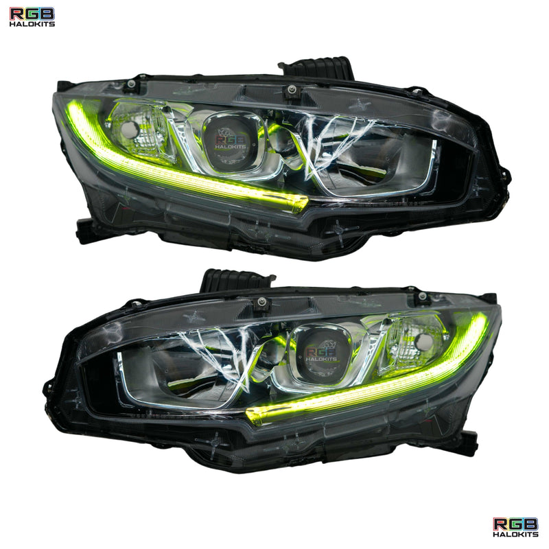 Load image into Gallery viewer, Honda Civic Multicolor Flow Series DRL Boards (2016-2021)