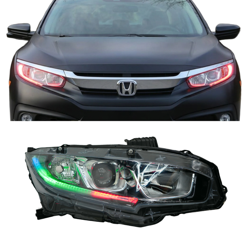 Load image into Gallery viewer, Honda Civic Multicolor Flow Series DRL Boards (2016-2021)
