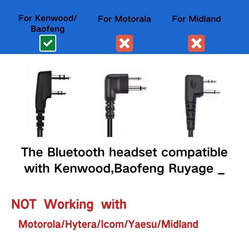 Load image into Gallery viewer, Ruyage Bluetooth PTT Headset for Analog Two Way Radio