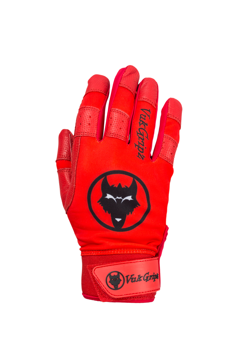 Load image into Gallery viewer, Howler Red Batting Gloves