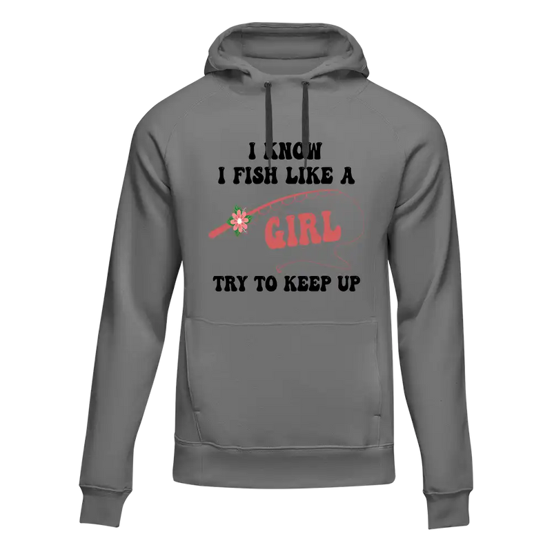 Load image into Gallery viewer, I Fish Like A Girl Unisex Hoodie