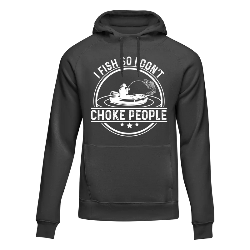 Load image into Gallery viewer, I Fish So I Don't Choke People v2 Unisex Hoodie