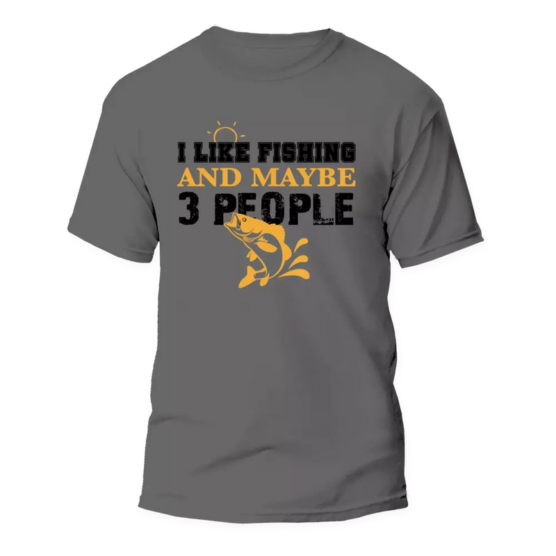 Load image into Gallery viewer, I Like Fishing And Maybe Like 3 People Man T-Shirt