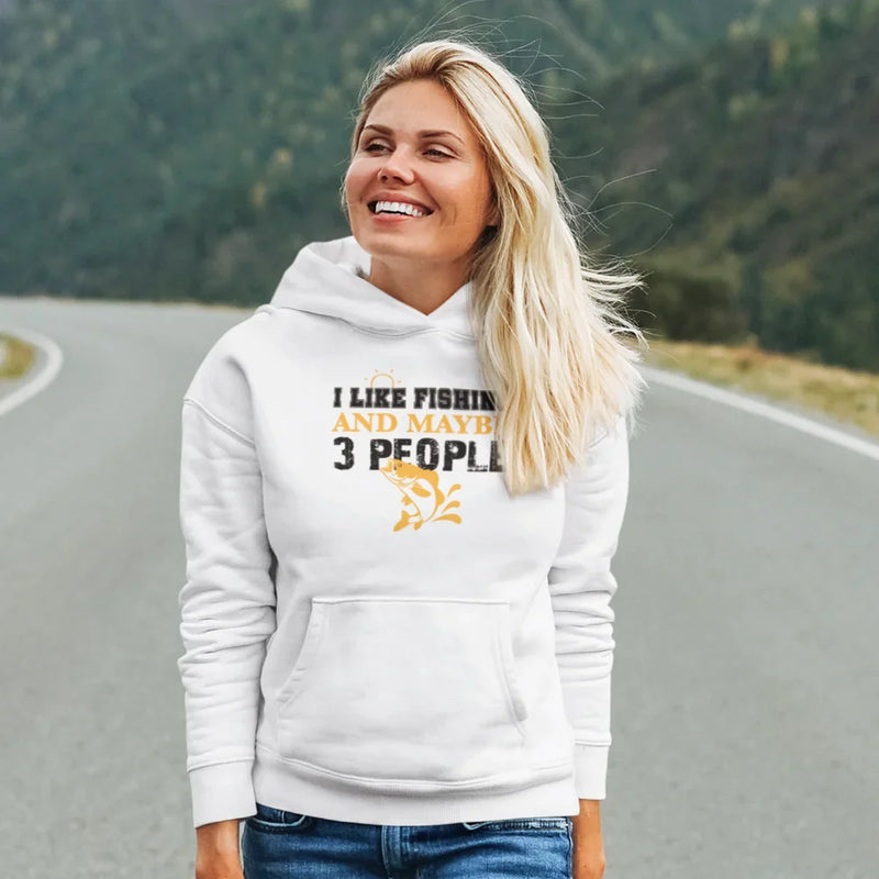 Load image into Gallery viewer, I Like Fishing And Maybe Like 3 People Unisex Hoodie
