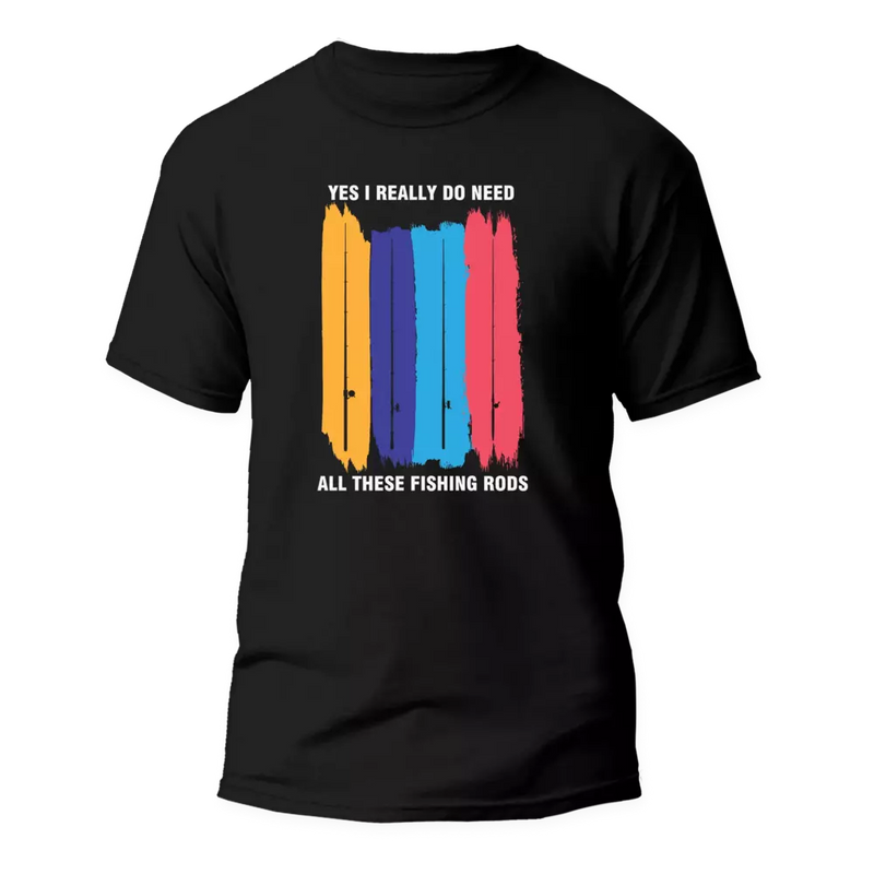 Load image into Gallery viewer, I Really Need All These Fishing Rods Man T-Shirt
