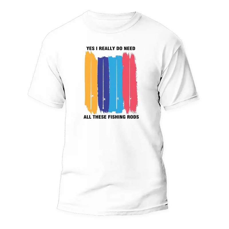 Load image into Gallery viewer, I Really Need All These Fishing Rods Man T-Shirt