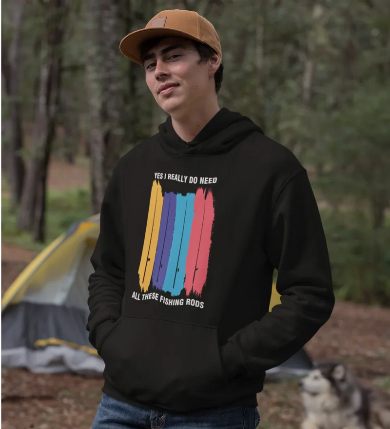 Load image into Gallery viewer, I Really Need All These Fishing Rods Unisex Hoodie