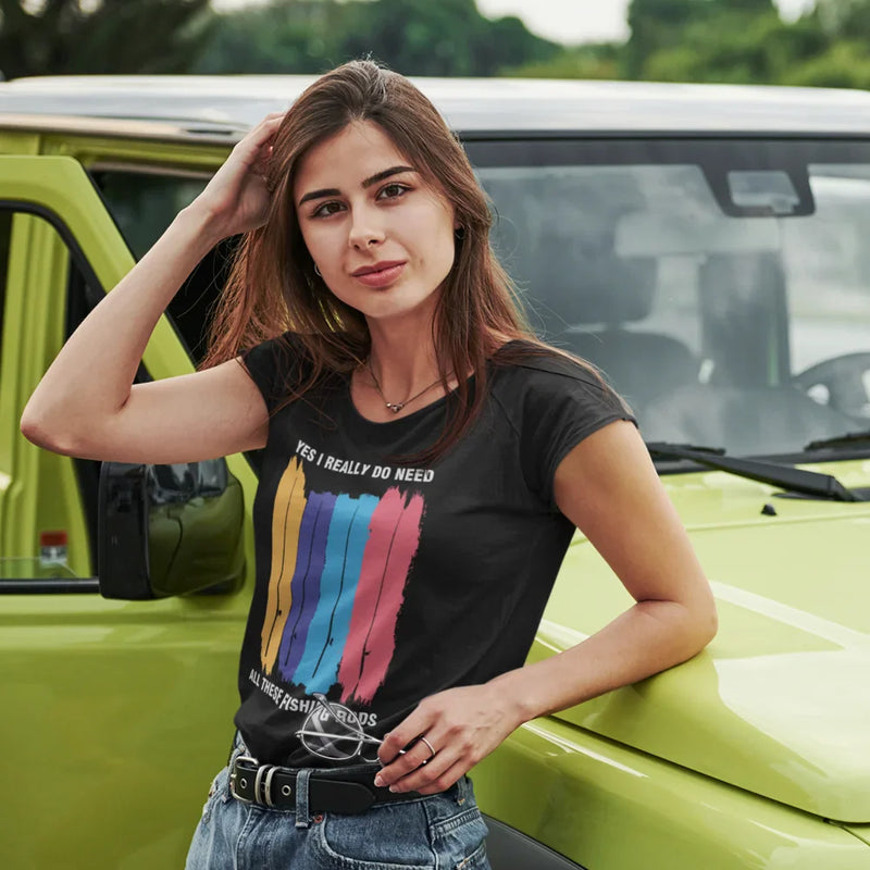 Load image into Gallery viewer, I Really Need All These Fishing Rods T-Shirt for Women