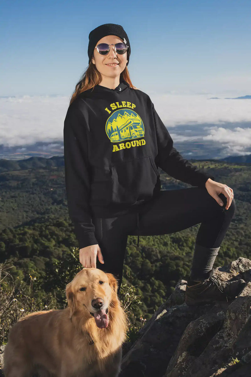 Load image into Gallery viewer, I Sleep Around Adult Women Fleece Hoodie