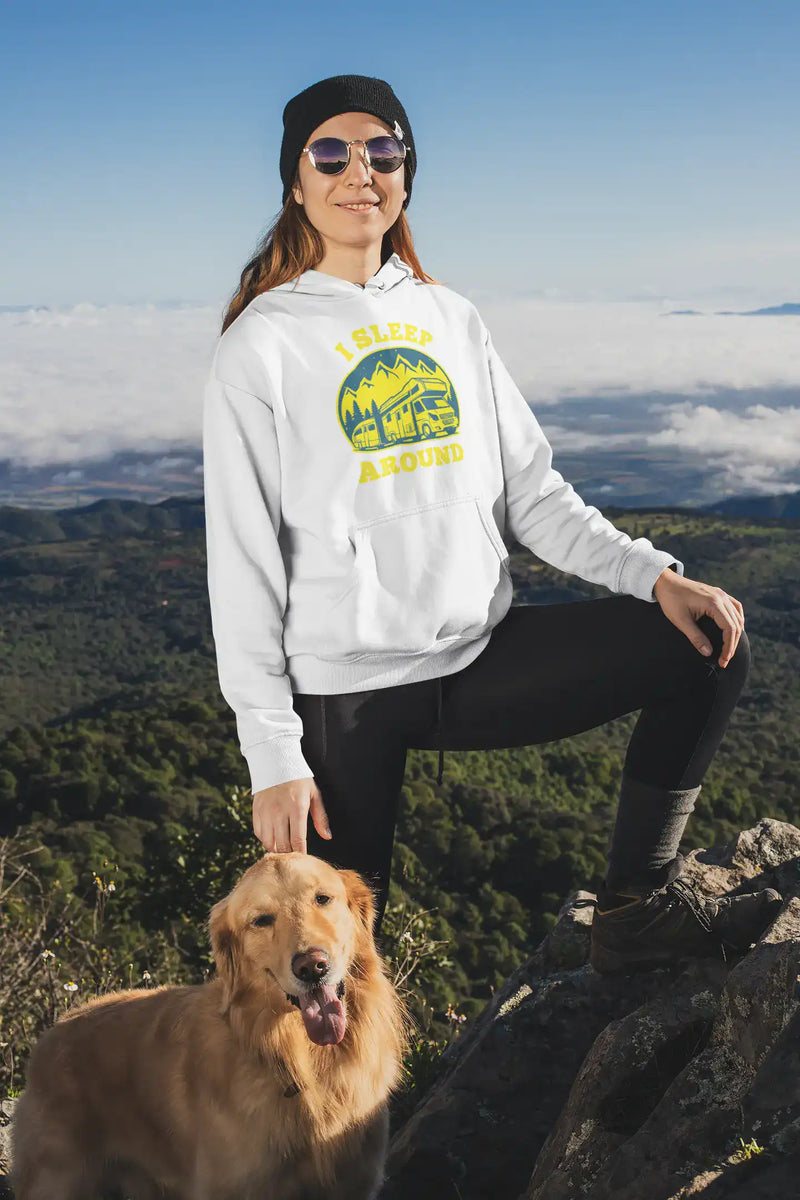 Load image into Gallery viewer, I Sleep Around Adult Women Fleece Hoodie