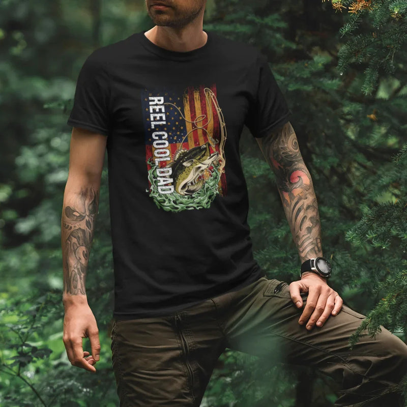 Load image into Gallery viewer, Reel Cool Dad Man T-Shirt